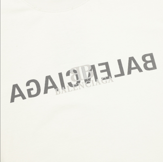 Balenciaga Oversize Washed Ripped Tshirt in white.