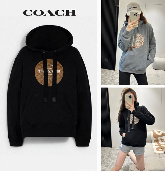 Coach autumn unisex cotton casual hoodi