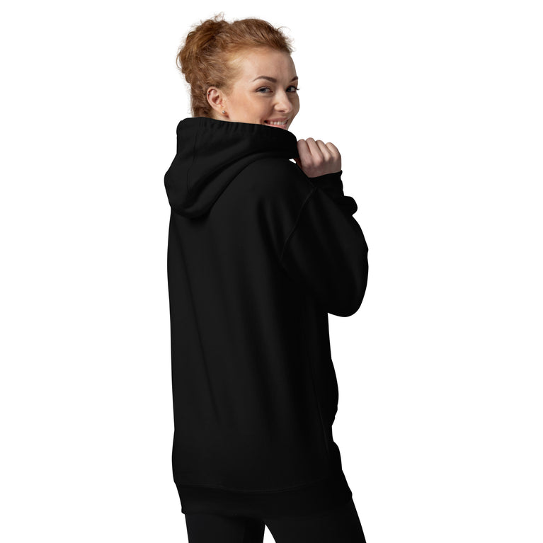 Make Iran Great Again Unisex Hoodie featuring a lion emblem and vibrant colors on a Black.