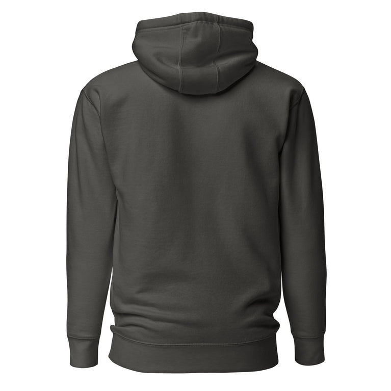 Make Iran Great Again Unisex Hoodie featuring a lion emblem and vibrant colors on a Dark Green.
