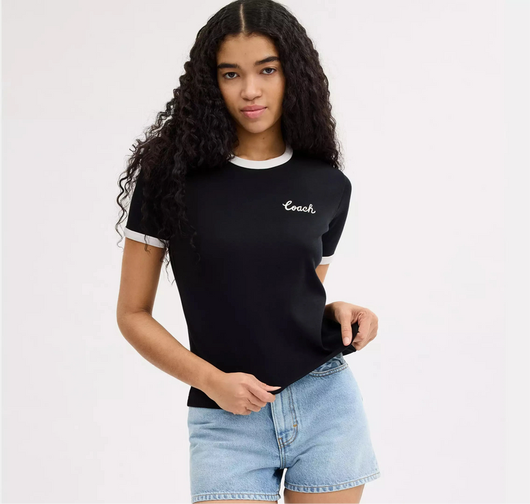 Atmungsaktives Damen-T-Shirt von Coach – ein Must-have!