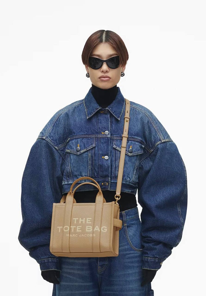 Marc Jacobs Shopper Tote Bag Leather Camel