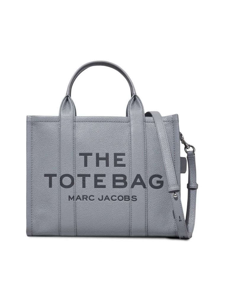 Marc Jacobs Shopper Tote Bag Leather Gray