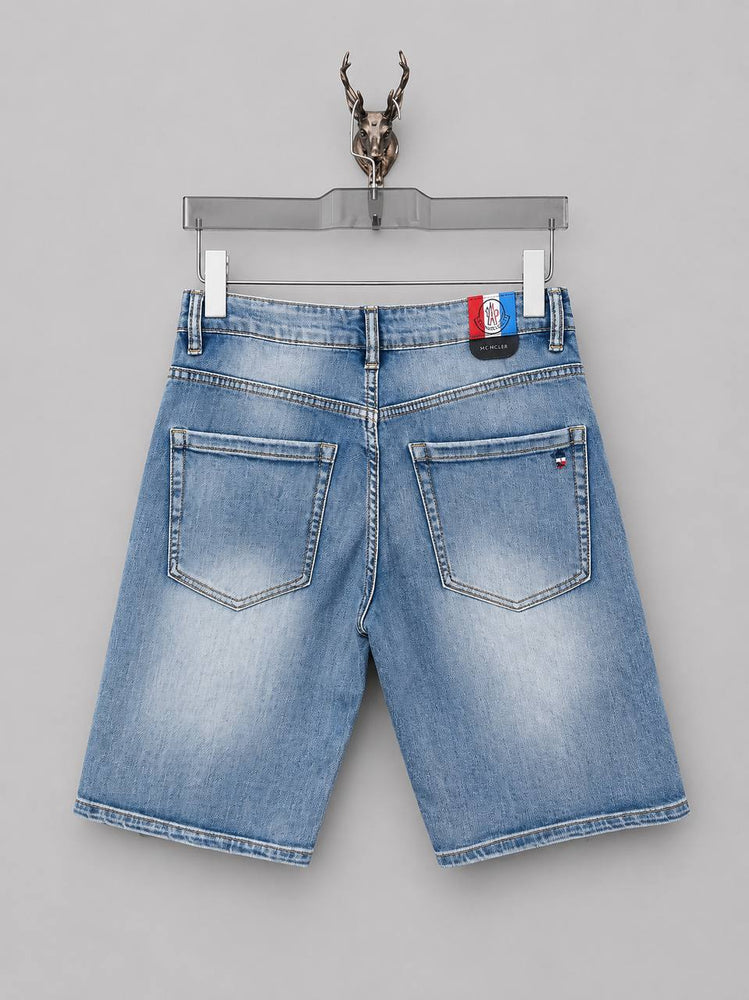 Moncler Blue Denim Shorts