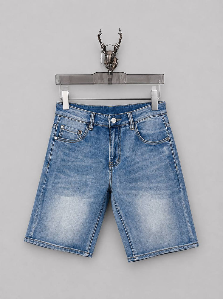 Moncler Blue Denim Shorts