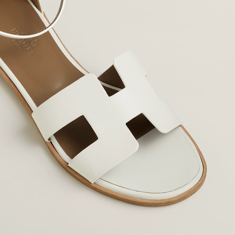 Hermes Damen-Sandalen Santorini, elegant, aus Leder, für den Sommer