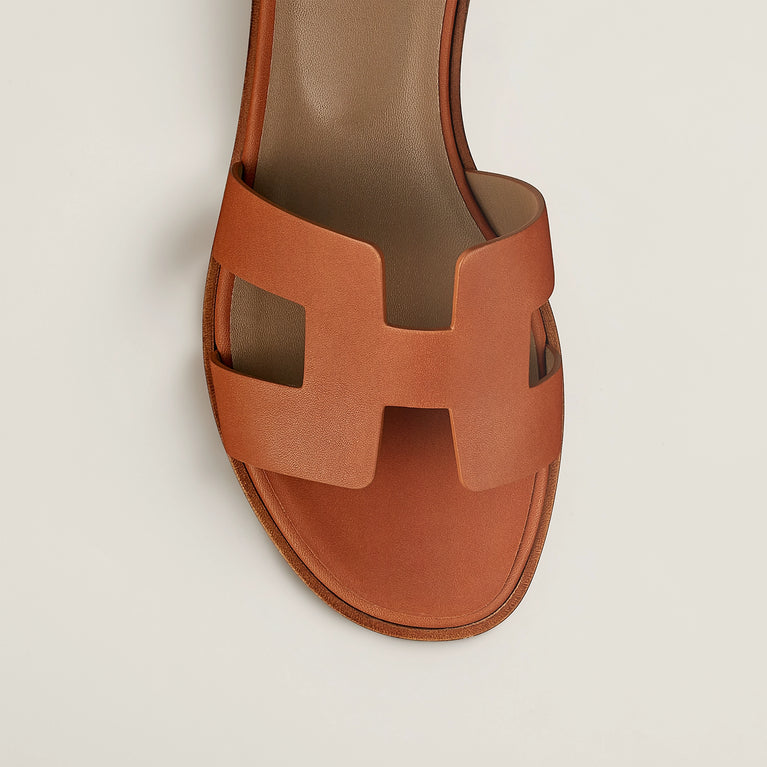 Hermes Damen-Sandalen Santorini, elegant, aus Leder, für den Sommer