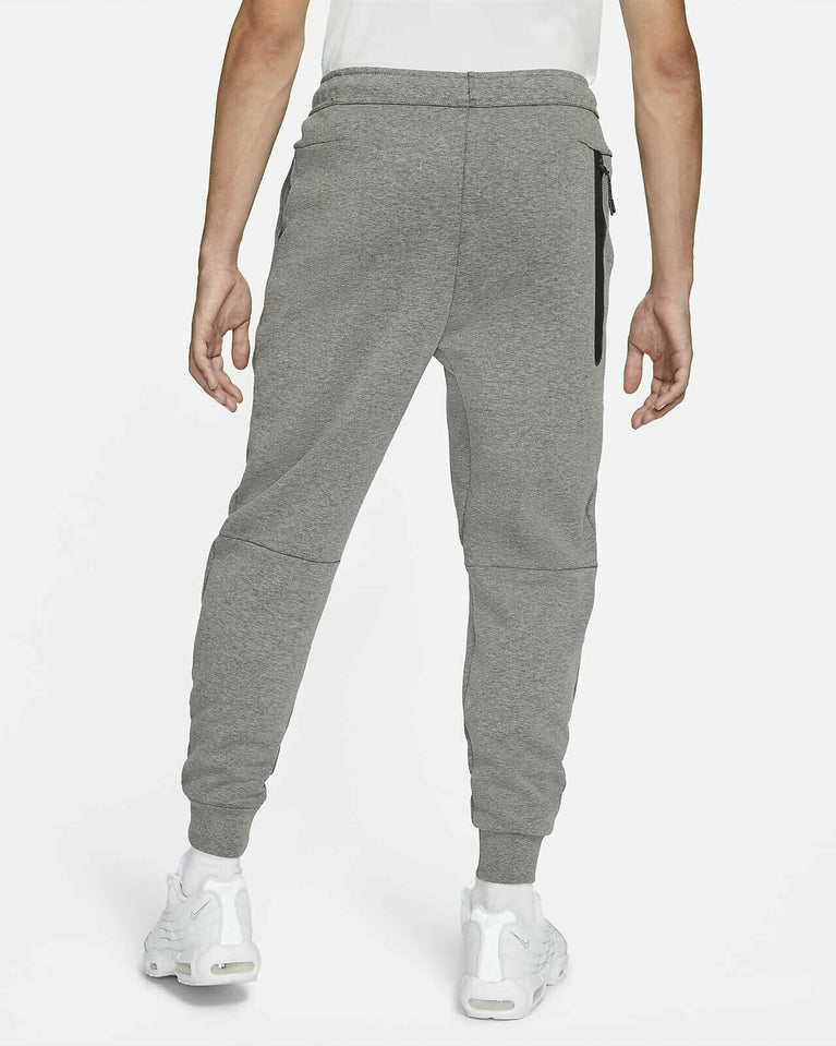 Nike Sportswear Tech Fleece Hoodie & Joggers Set White Gray displayed on a light background.