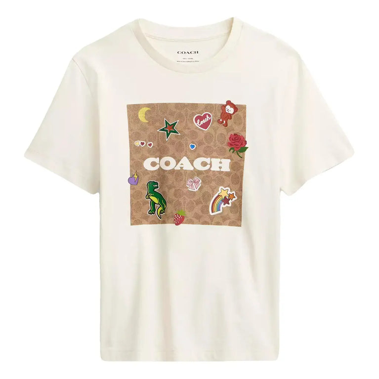 Coach Women's Comic Cute Girly Tshirt