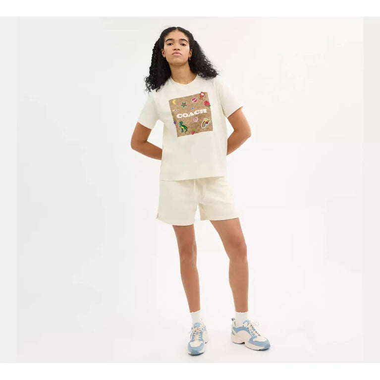 Coach Women's Comic Cute Girly Tshirt