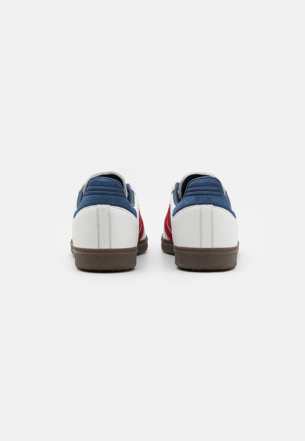 Adidas Samba OG White Red Indigo showing classic design and color combination at Volonka.