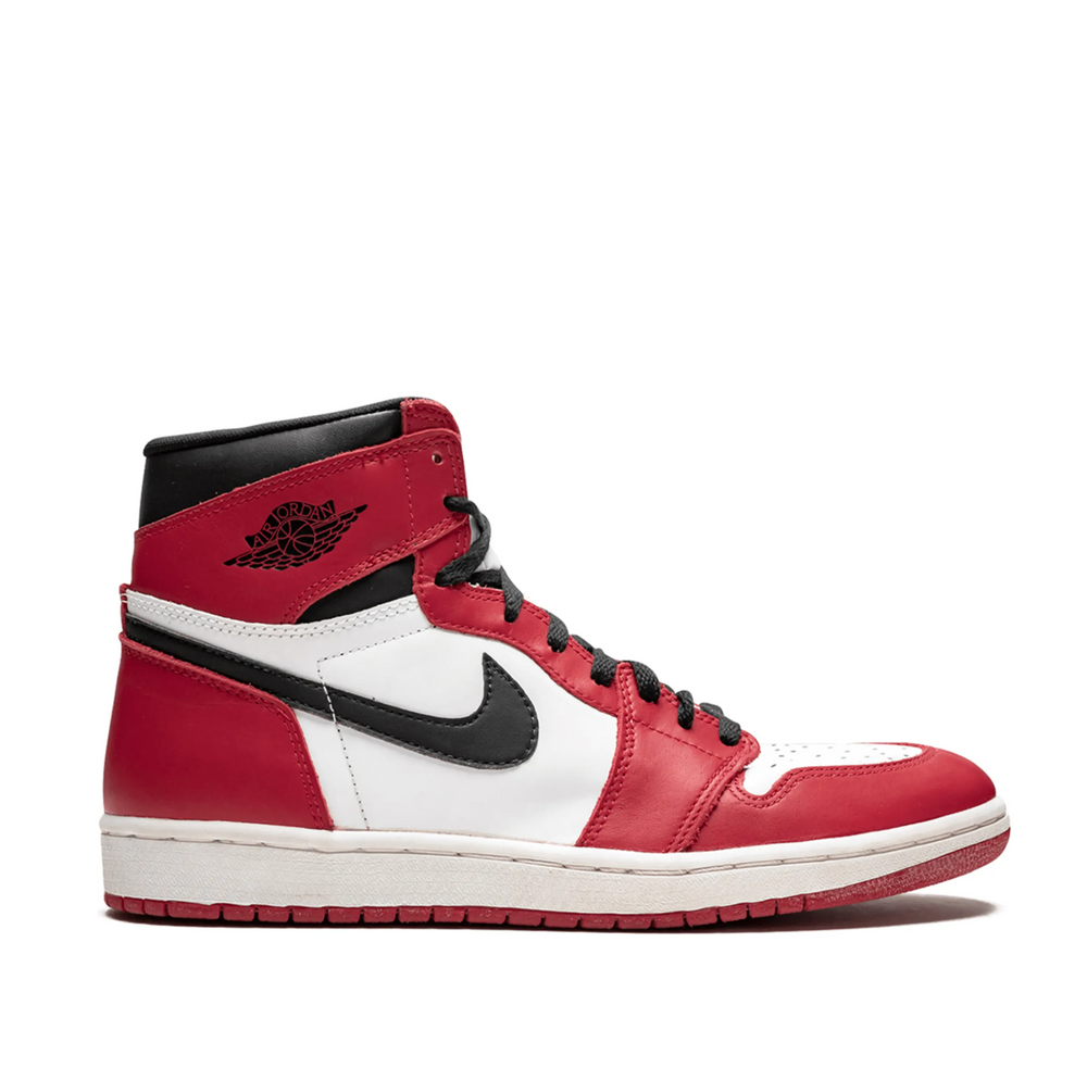 Nike Air Jordan 1 High Chicago side view showcasing iconic red, white, and black colorway at Volonka.