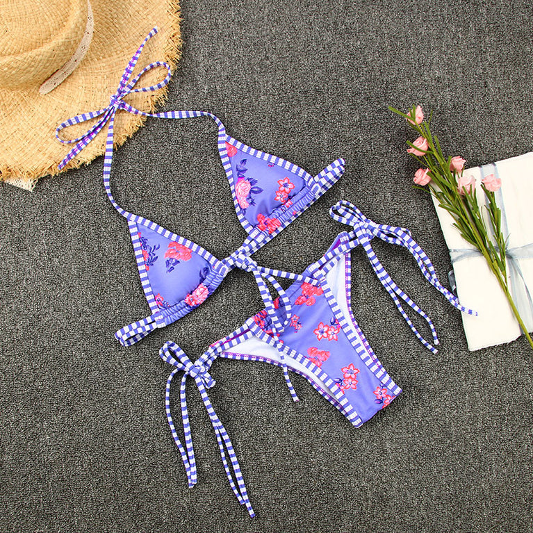 Strappy Contrast Bikini