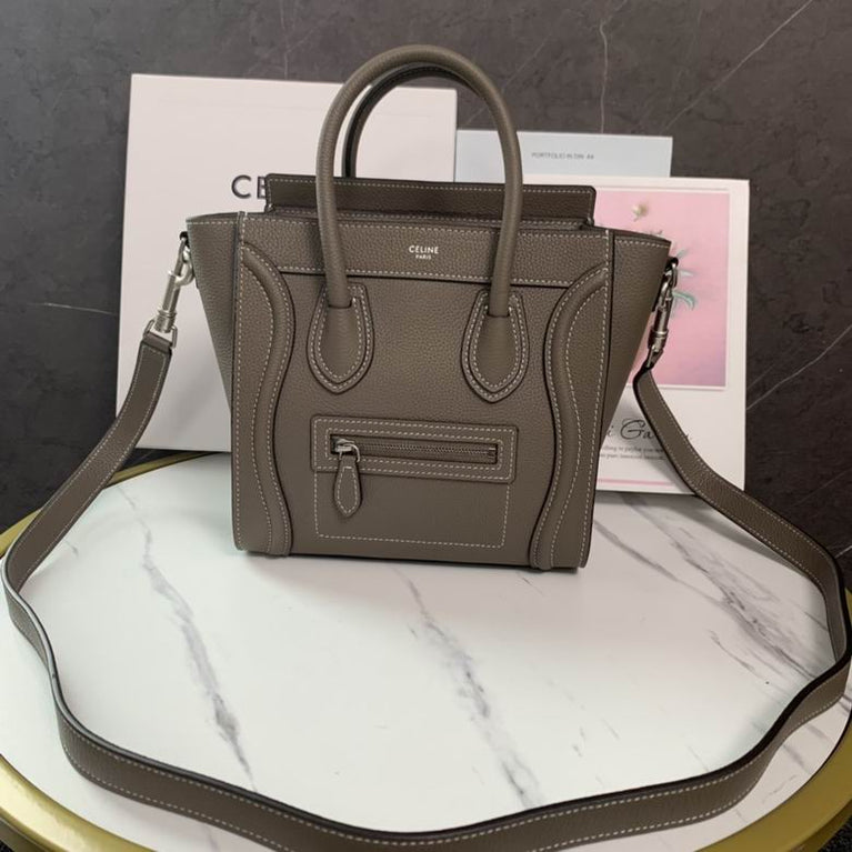 Celine Nano Luggage Soft Calfskin Designer Bag