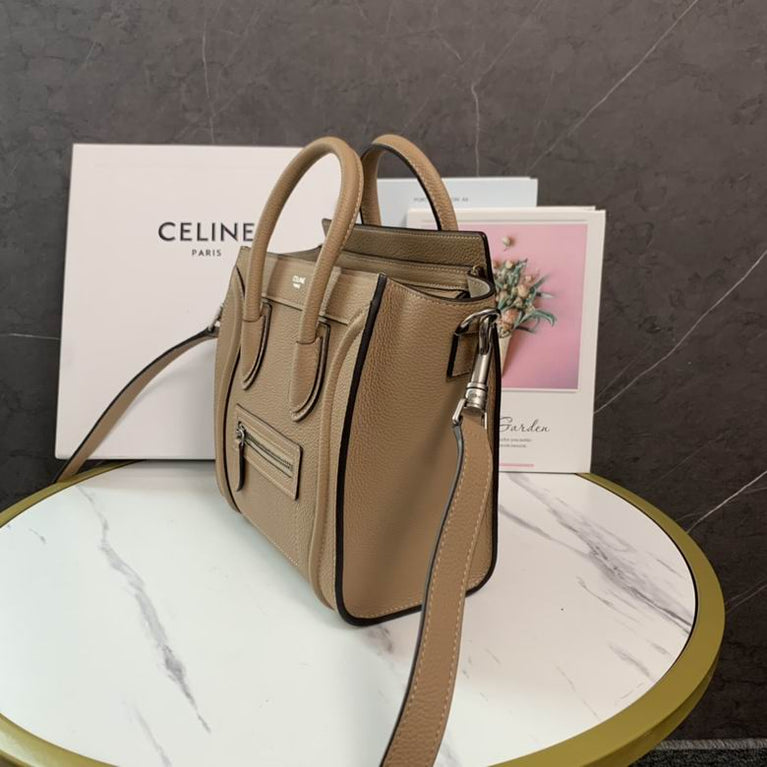 Celine Nano Luggage Soft Calfskin Designer Bag