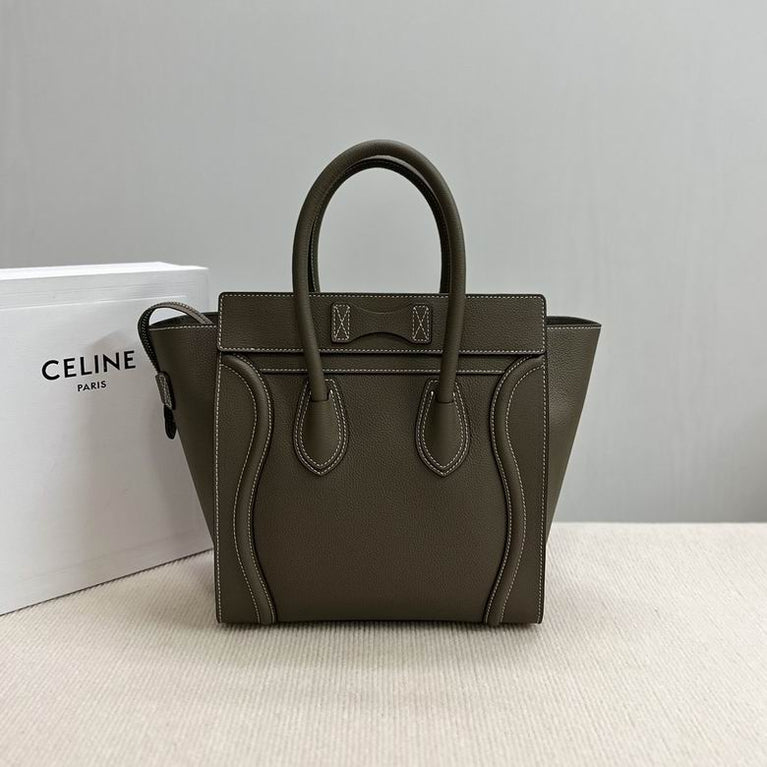 Celine Mini Luggage Soft Calfskin Leather Handbag