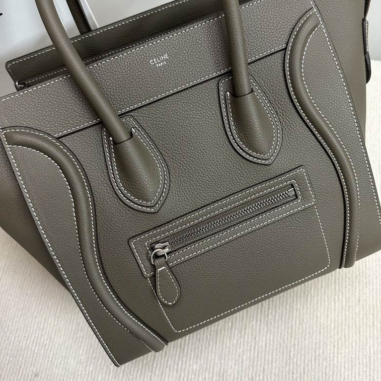 Celine Mini Luggage Soft Calfskin Leather Handbag