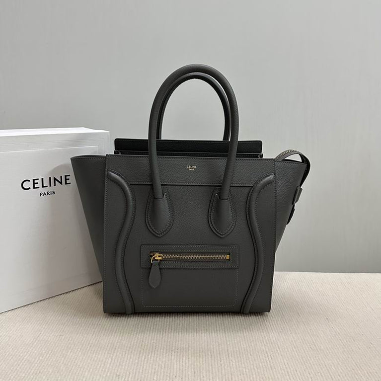 Celine Mini Luggage Soft Calfskin Leather Handbag