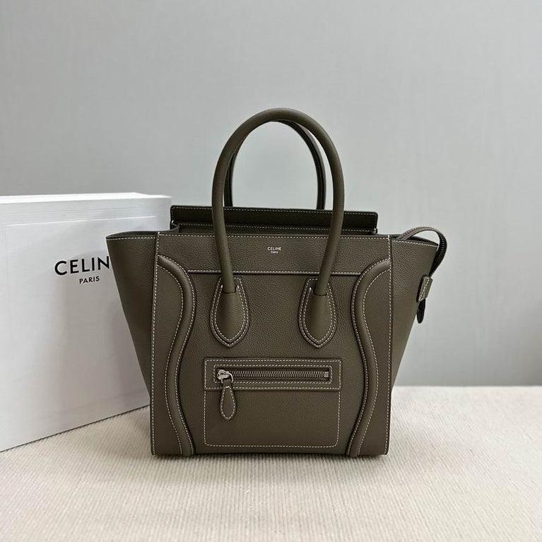 Celine Mini Luggage Soft Calfskin Leather Handbag