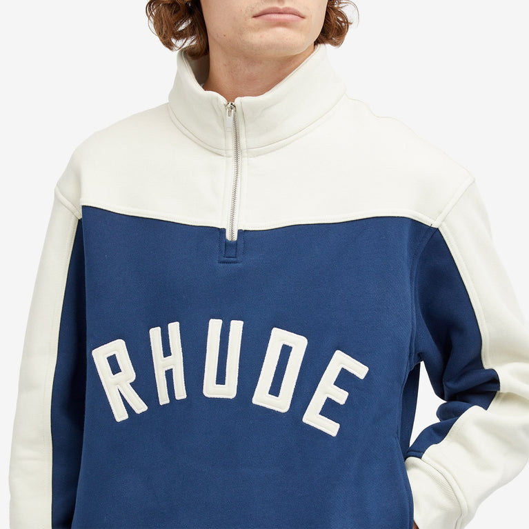 RHUDE Unisex sports half zipper sweatshirt pants set