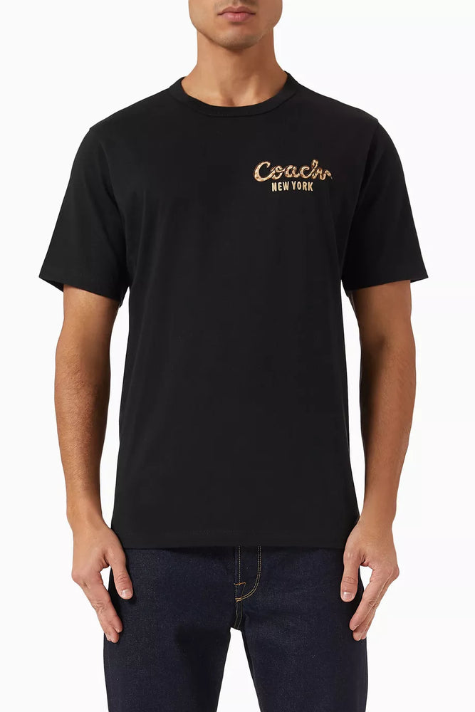 Men's Coach snake new york Organic Cotton Tshirt