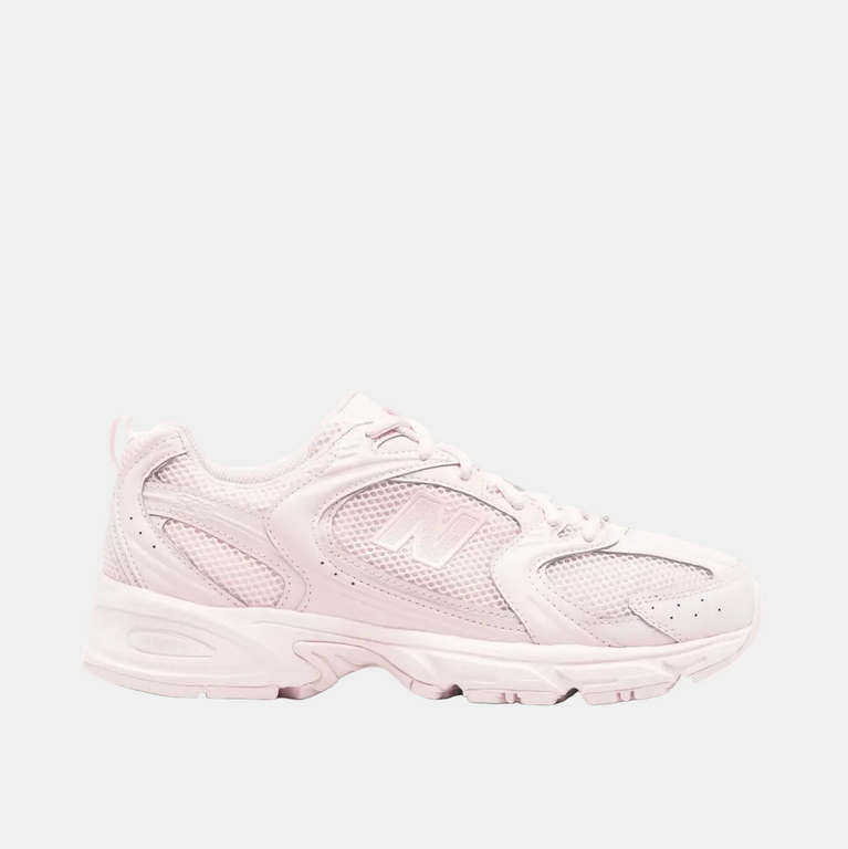 New Balance 530 Sneakers Pink for Women displayed from the side in soft pink color.