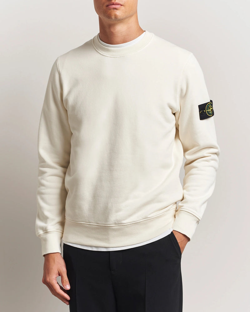 Stone Island Garment Dyed Cotton Jersey Sweatshirt