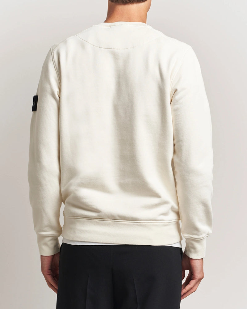 Stone Island Garment Dyed Cotton Jersey Sweatshirt