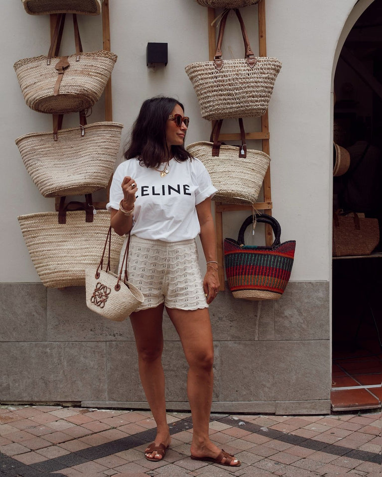 Celine Relaxed T-Shirt aus Baumwolle