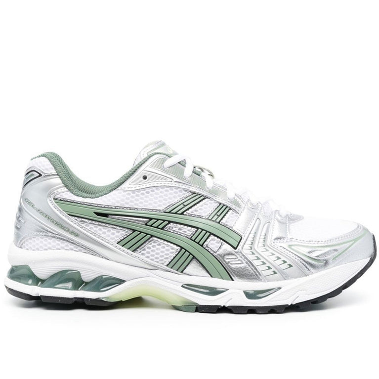 ASICS Gel Kayano 14 Unisex Grey White Green Sneakers