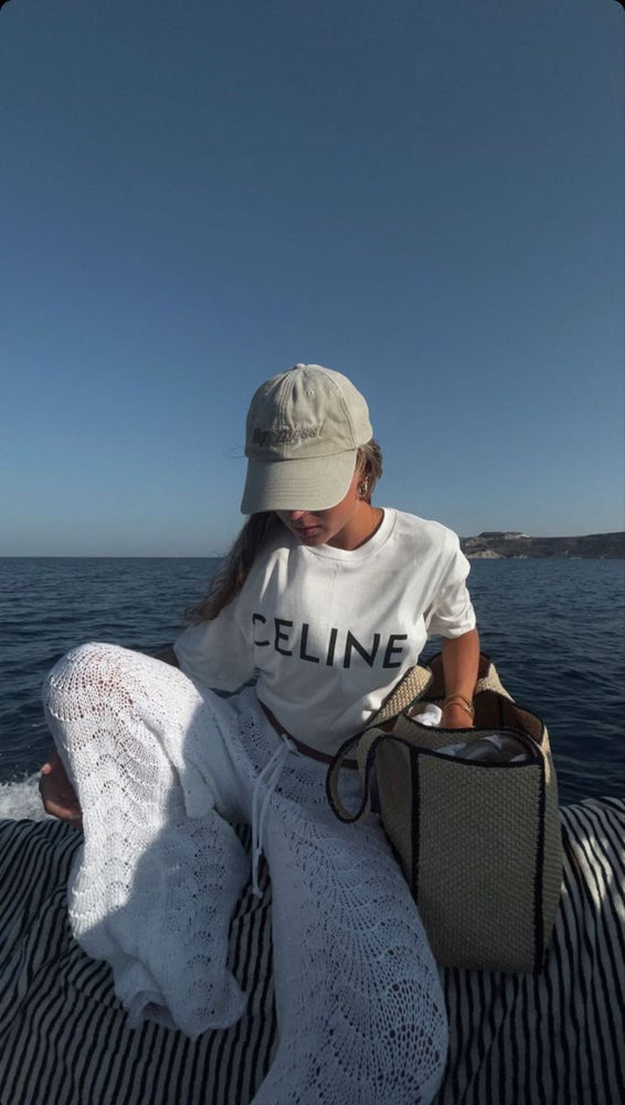 Celine Relaxed T-Shirt aus Baumwolle