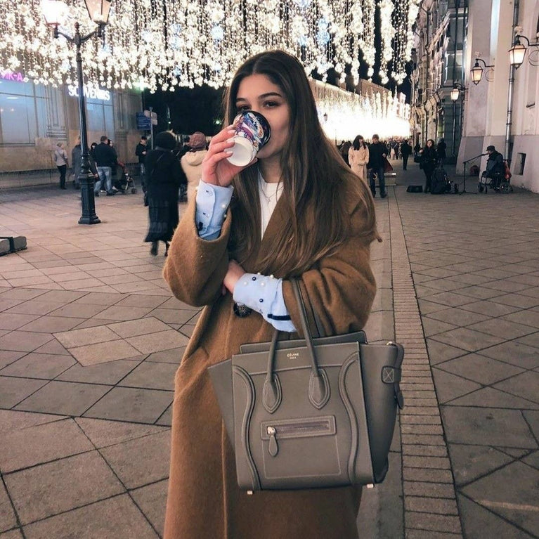 Celine Mini Luggage Soft Calfskin Leather Handbag