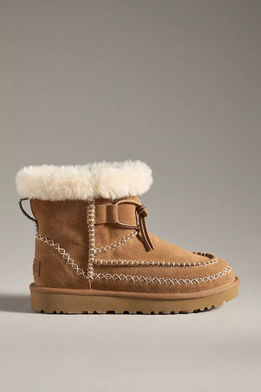 Brown suede boot. UGG Classic Mini Alpine Women's Winter Snow Boots at volonka