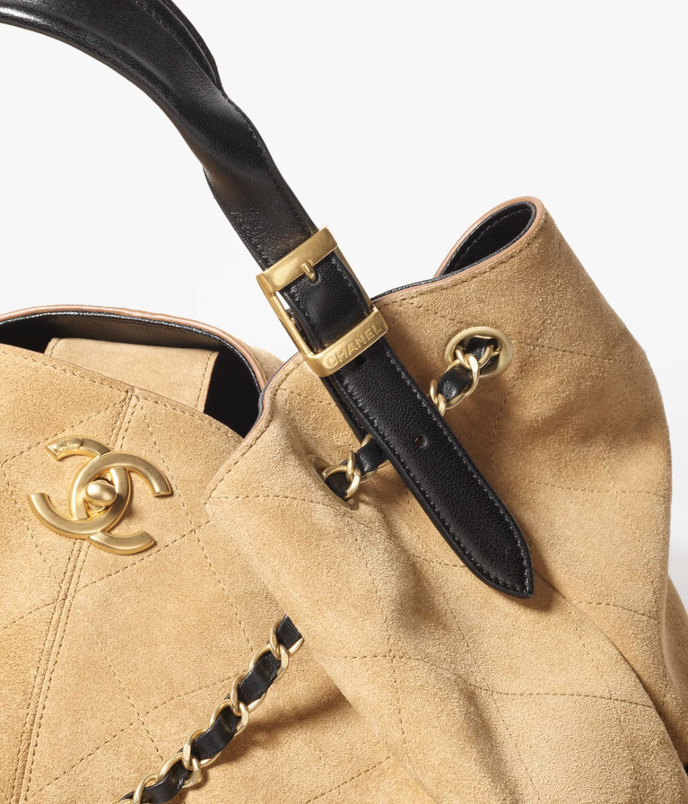 Chanel Suede Designer Handbag Horizontal or Vertical Style