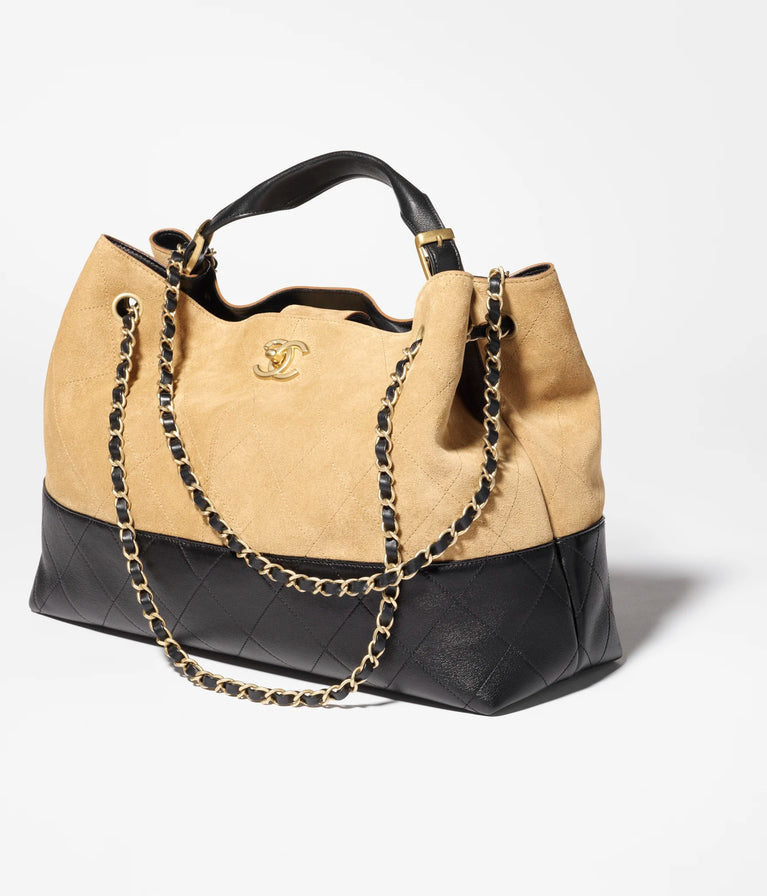 Chanel Suede Designer Handbag Horizontal or Vertical Style