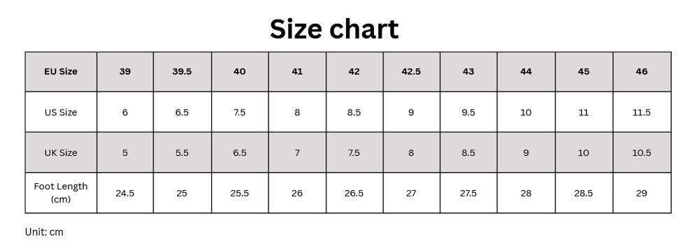 Asics Gel Kayano 14 Unisex Black Pure Silver Sneaker men size chart.