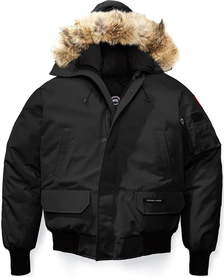 Canada Goose black Chilliwack Bomber Women's Winter Hooded Jacket in volonka store