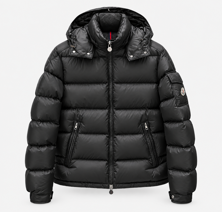 Moncler Men's Hooded Short Down Jacket
