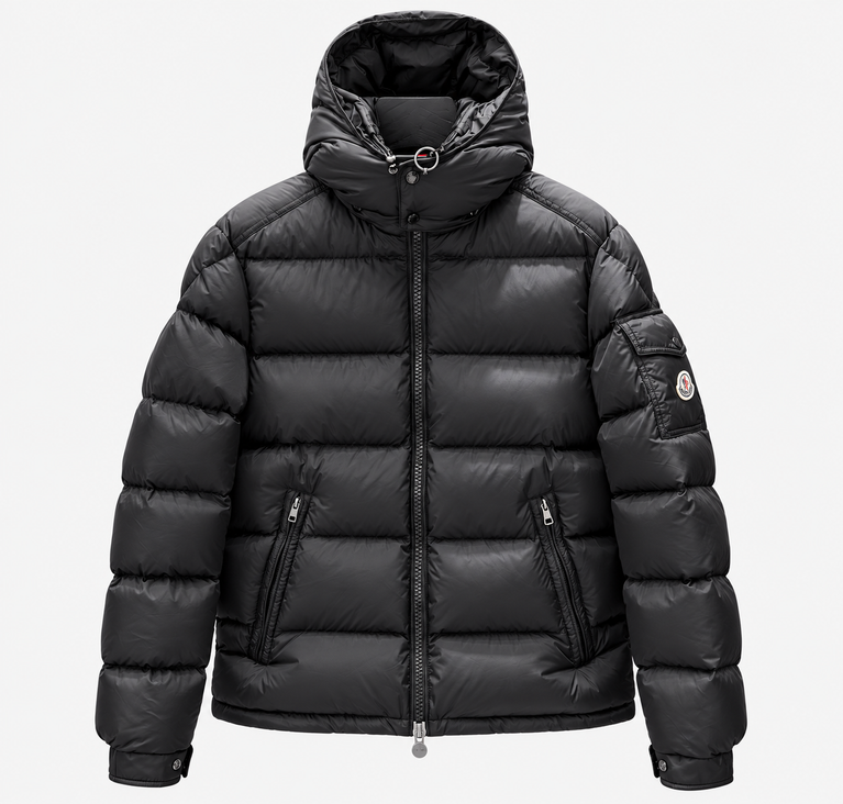 Moncler Men's Hooded Short Down Jacket