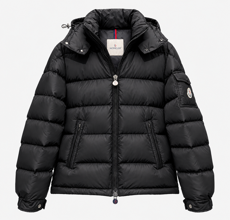 Moncler Men's Hooded Short Down Jacket