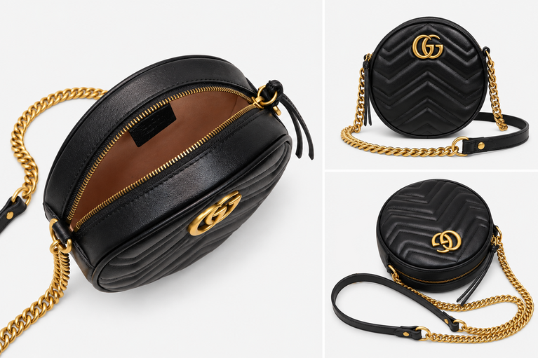 Gucci Ophidia Round Mini Shoulder Bag
