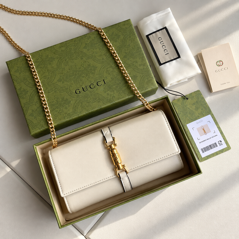 Gucci 1961 Chain Wallet Leather Bag