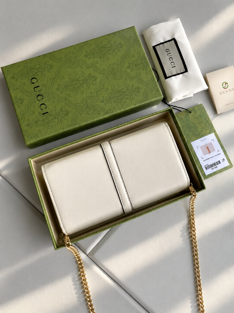 Gucci 1961 Chain Wallet Leather Bag