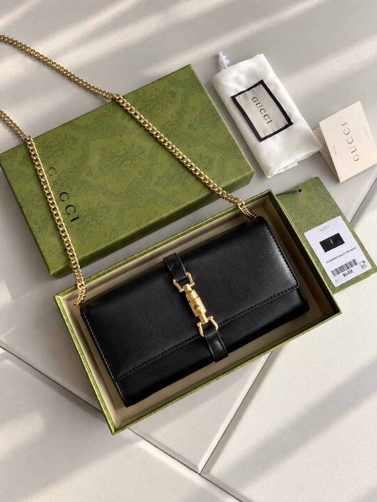 Gucci 1961 Chain Wallet Leather Bag