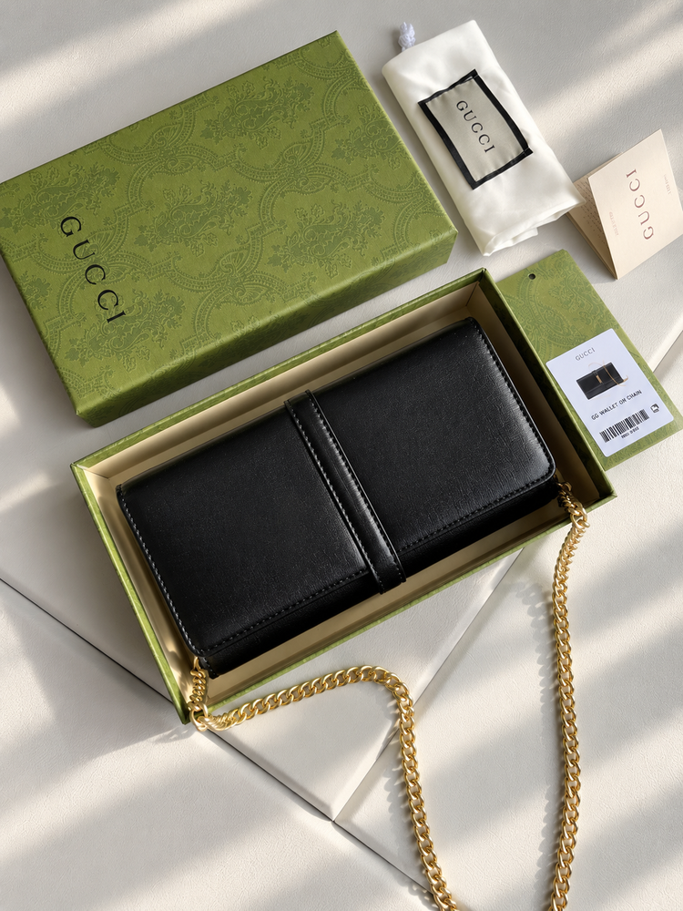 Gucci 1961 Chain Wallet Leather Bag