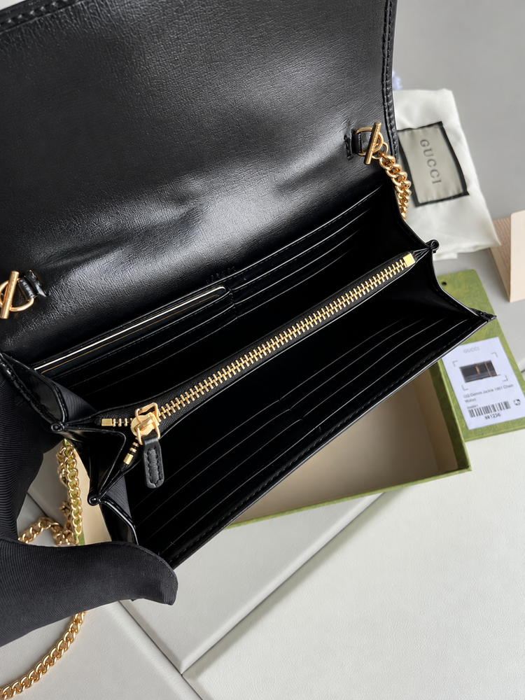 Gucci 1961 Chain Wallet Leather Bag