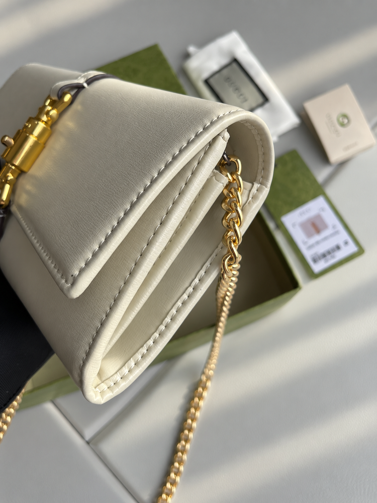 Gucci 1961 Chain Wallet Leather Bag