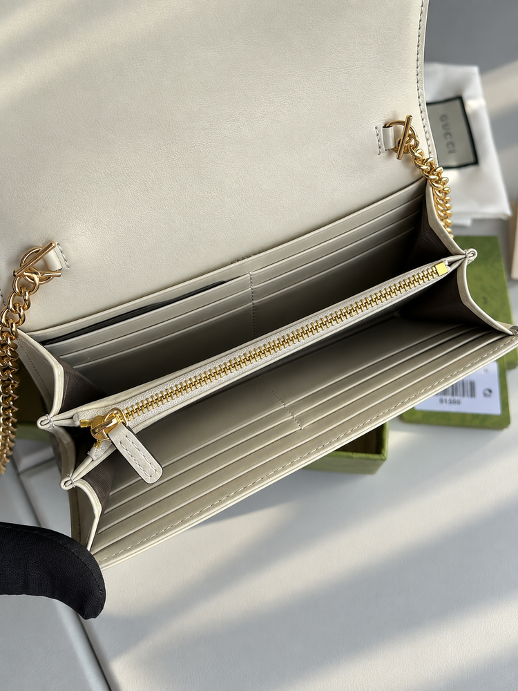 Gucci 1961 Chain Wallet Leather Bag
