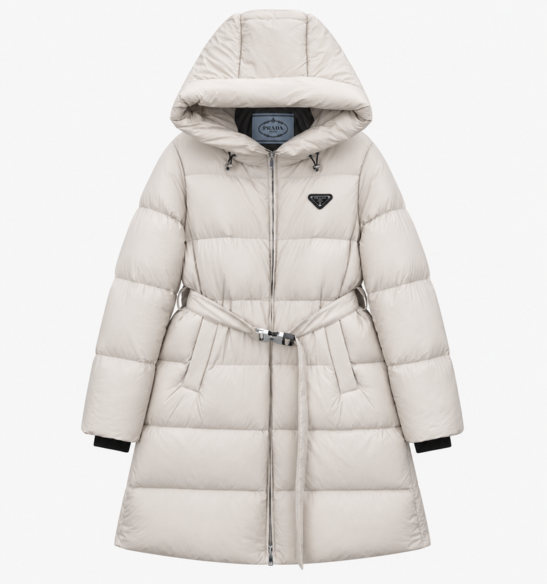 Prada Belted Down Padded Jacket