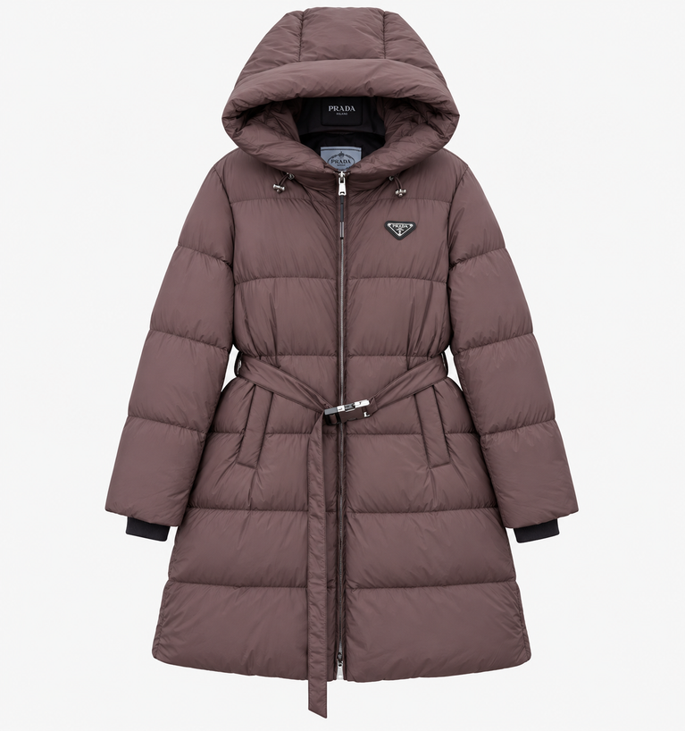 Prada Belted Down Padded Jacket